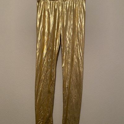 Soho Girls Gold Shiny Spandex Leggings Pants